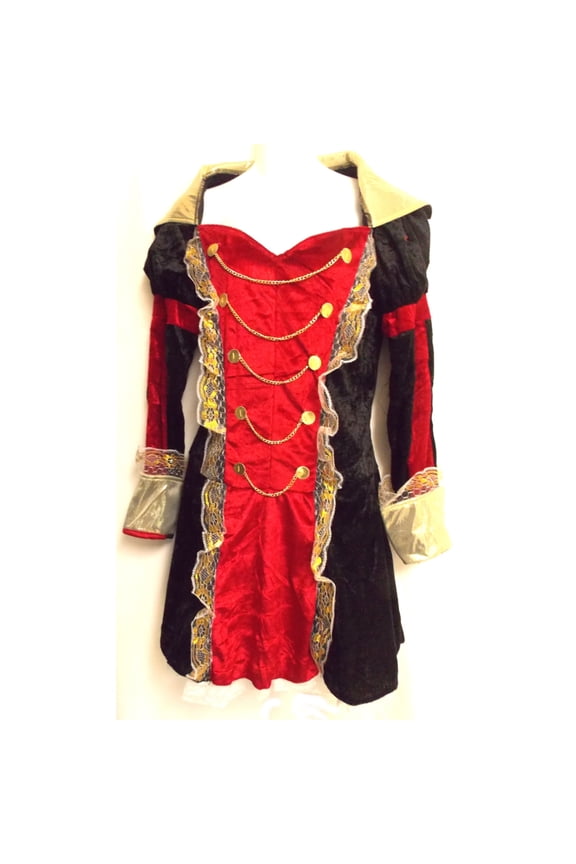 Captain Jack Pirate Costume Large Party Cosplay Halloween Hat Dress Renaissance Size Small