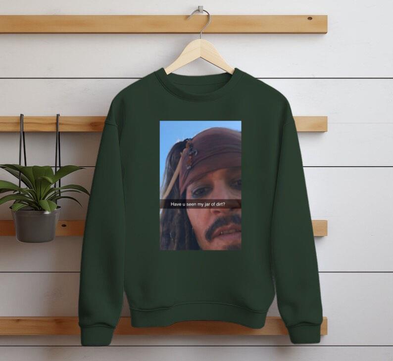 T-shirt Humour "Pot De Saleté" Jack Sparrow - Pirates Des Caraïbes - Taille XL En Coton - Mème Viral Déjanté
