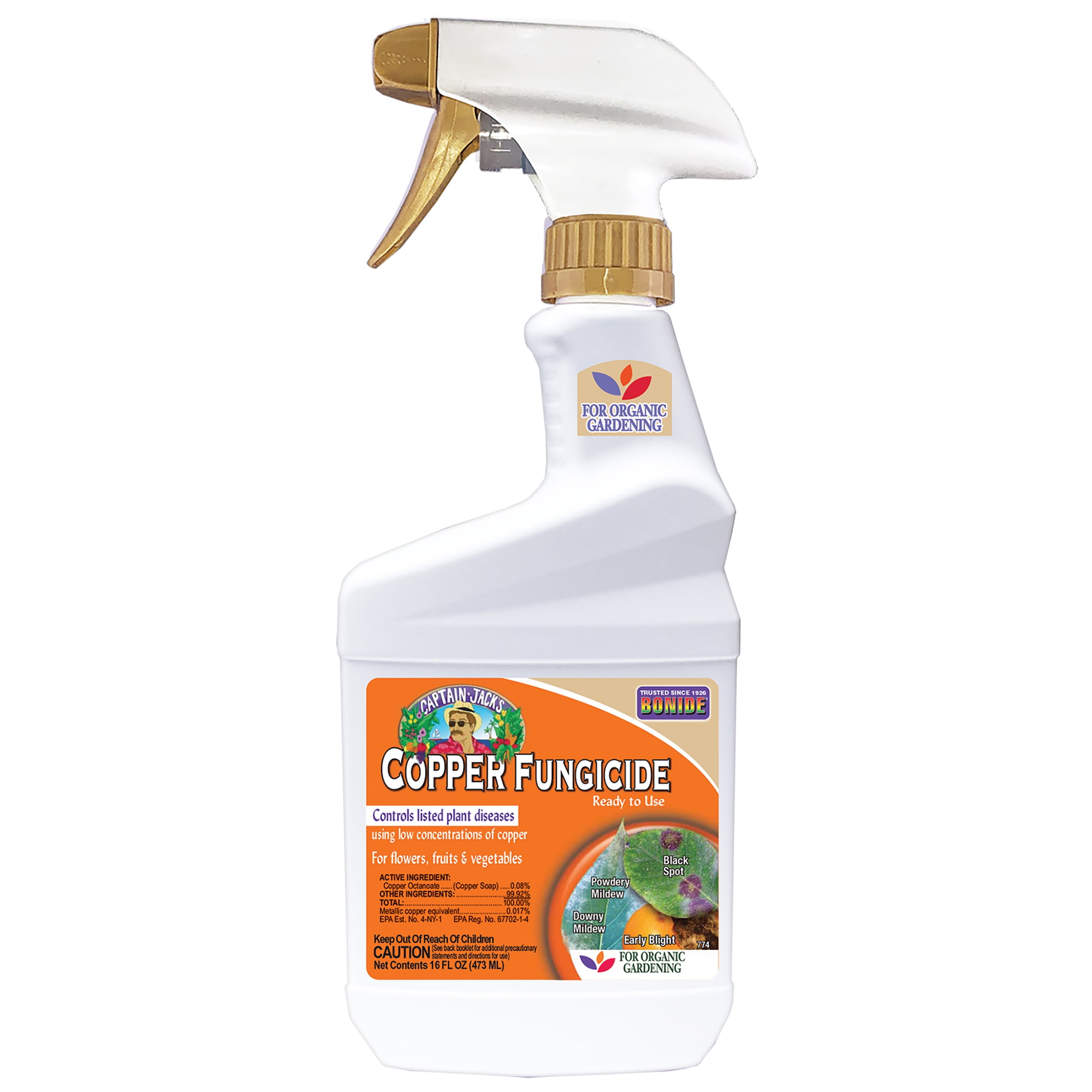 Captain Jack's Liquid Copper Fungicide Ready-To-Use Spray 16 OZ