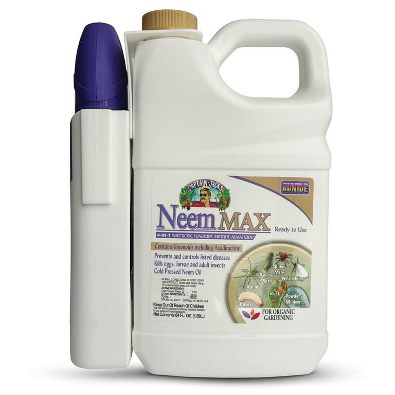 Free Shipping! Captain Jack's Neem Max Ready-to-Use 64 oz Organic