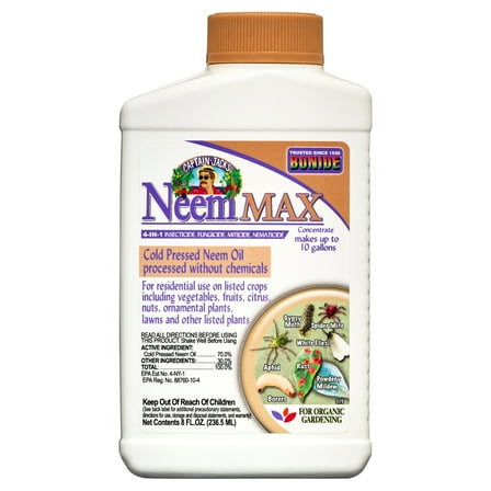 Bonide Captain Jack's 8 oz Neem Max Concentrate Controls Insects, Mites, Nematodes and Fungus