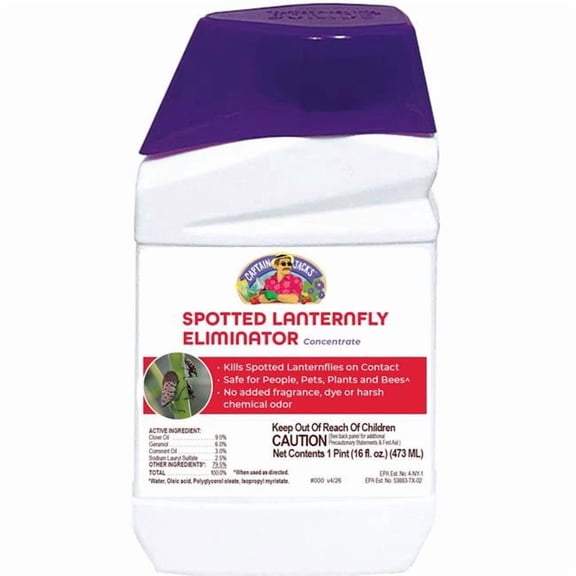 Captain Jacks 26402 16 oz Spotted Lantern Fly Eliminator Concentrate Ready-to-Spray