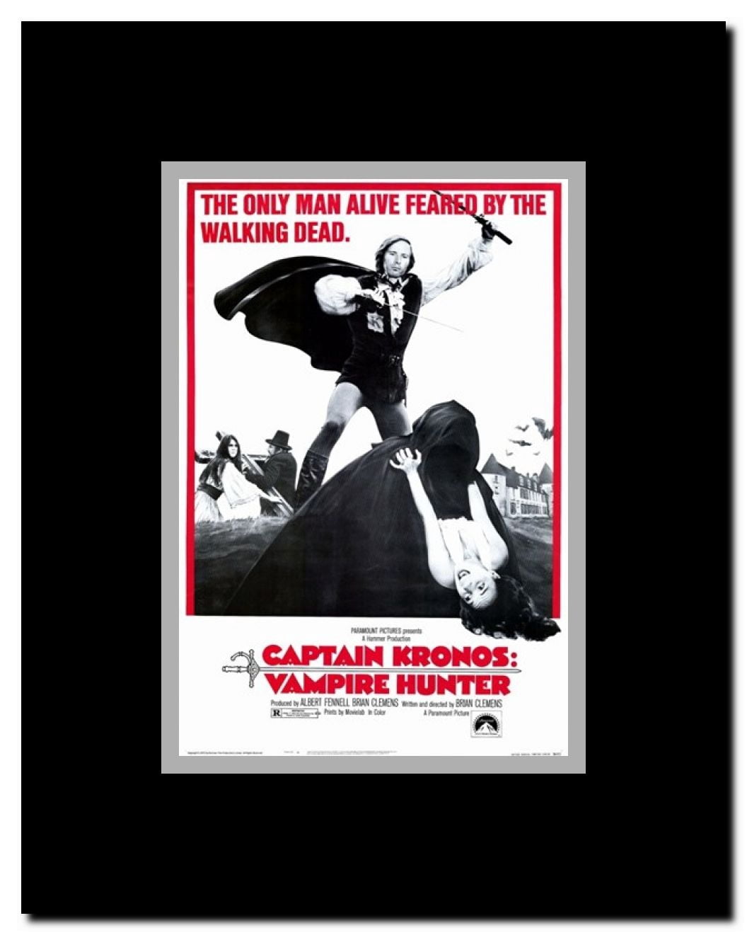 Captain Kronos: Vampire Hunter Framed Movie Poster
