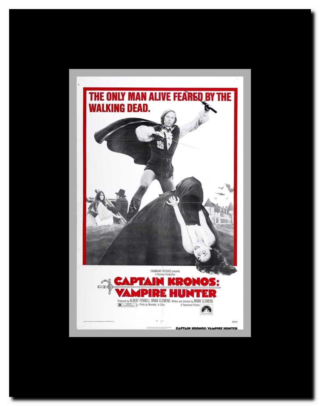 Captain Kronos - Vampire Hunter Framed Movie Poster