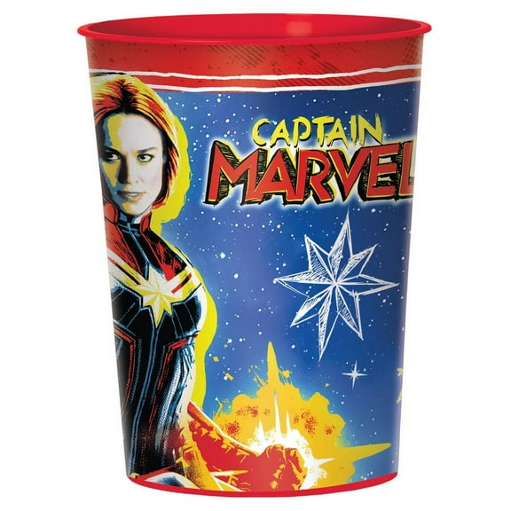Captain Marvel 16oz. Plastic Favor Cup (1)