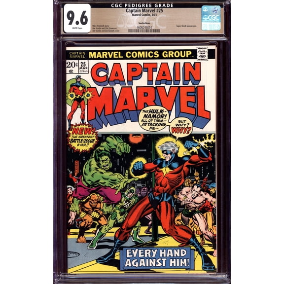 Captain Marvel #25 - CGC 9.6 Comic Book