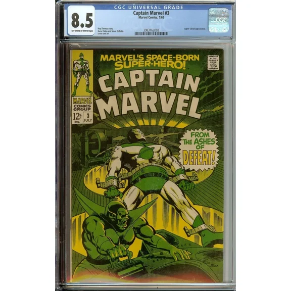 Captain Marvel #3 (Marvel Comics, 1968) CGC 8.5 Super-Skrull Appearance