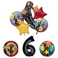 thumbnail image 1 of Captain Marvel 6th Birthday Party Supplies Jubilee Balloon Bouquet Decorations, 1 of 4