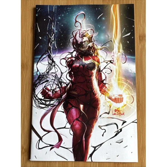 Captain Marvel 8 Inhyuk Lee Virgin Variant Carnage-ized NM