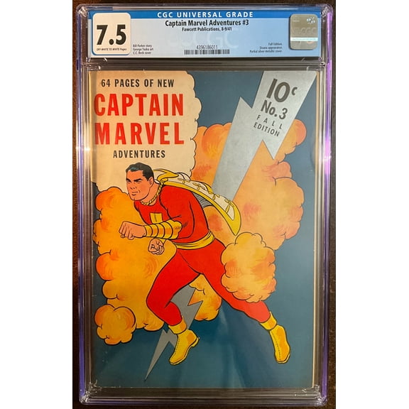 Captain Marvel Adventures #3 - CGC 7.5 Comic Book