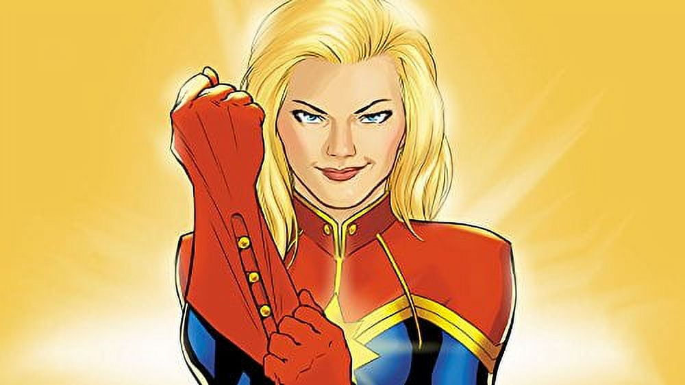 HGC Captain Marvel Birthday Edible Image Photo 1/4 Quarter Sheet Cake Topper Personalized Custom Customized Birthday Party