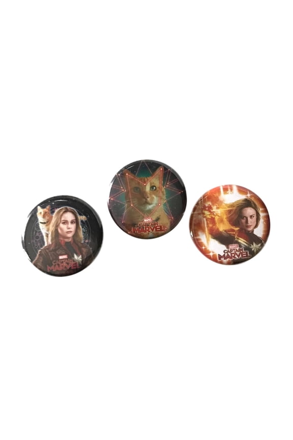 Goose Cat Button Pin Set of 3