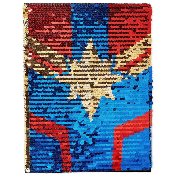 Captain Marvel Reversible Sequins Journal