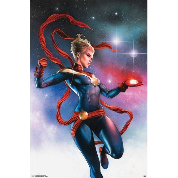Captain Marvel - Stars Poster - 22 x 34 inches