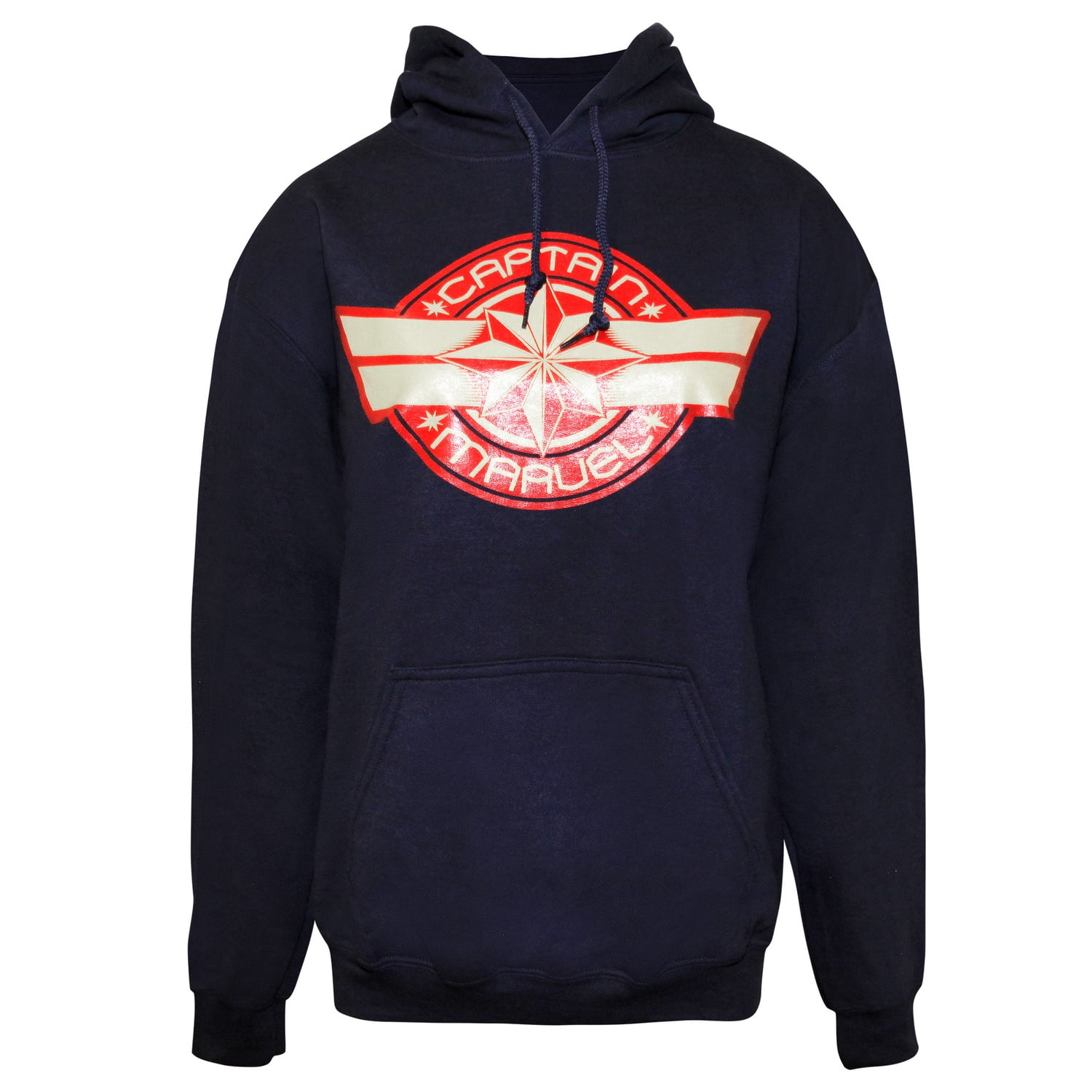 Captain Marvel Womens Logo Hoodie - Walmart.com