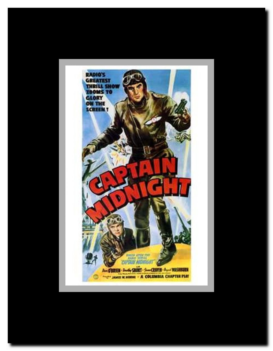 Captain Midnight Framed Movie Poster