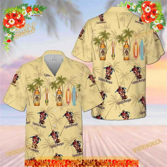 Captain Morgan Hawaiian Shirt, Best Gift For Surfers, Captain Morgan Shirt