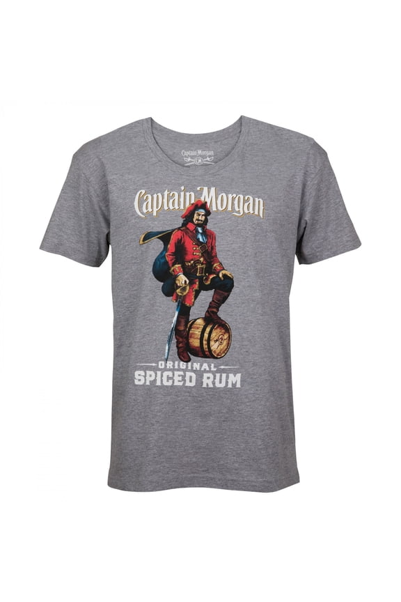 Men's Grey Original Spiced Rum T-Shirt-XLarge