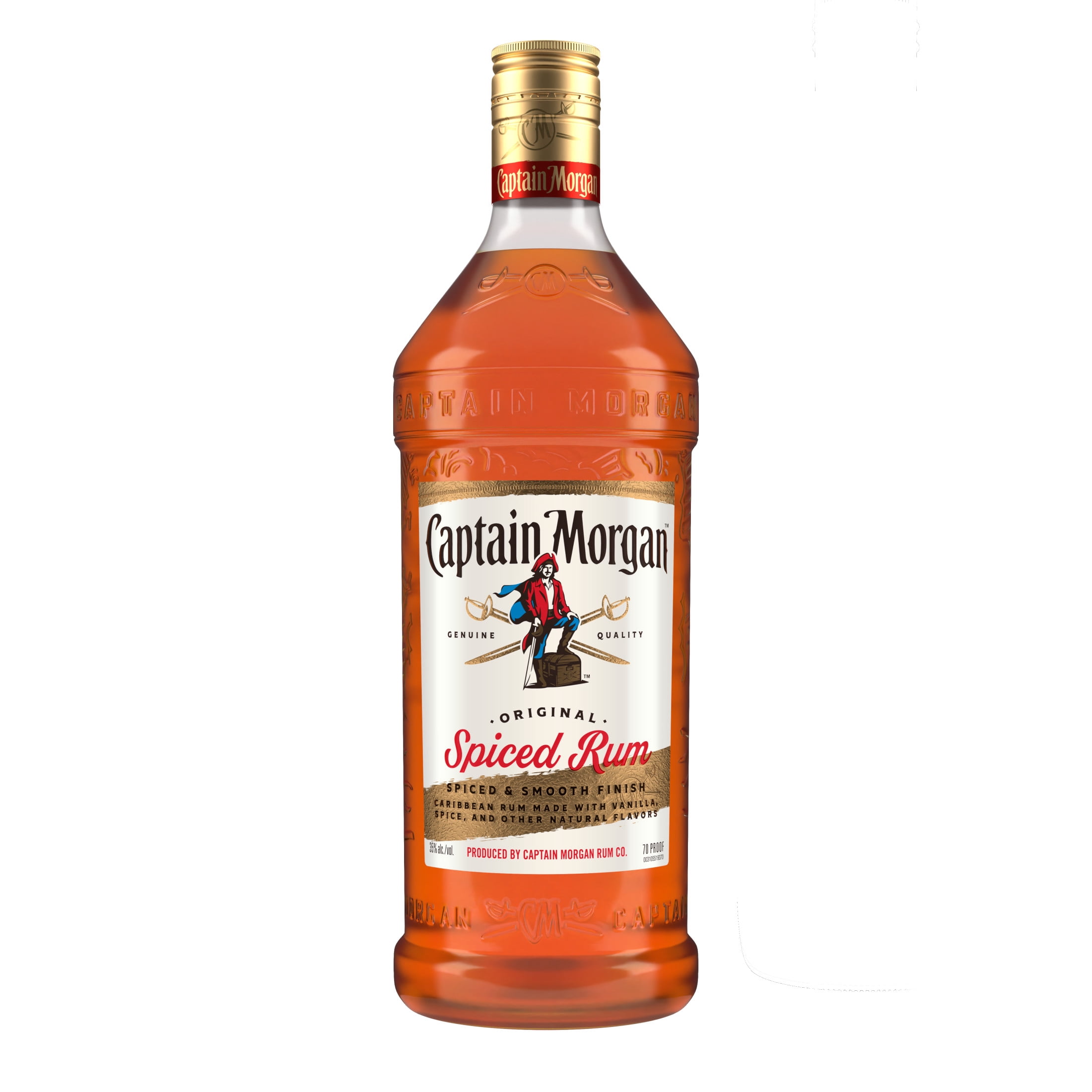 Captain Morgan Original Spiced Rum, 1.75 L, 35% ABV