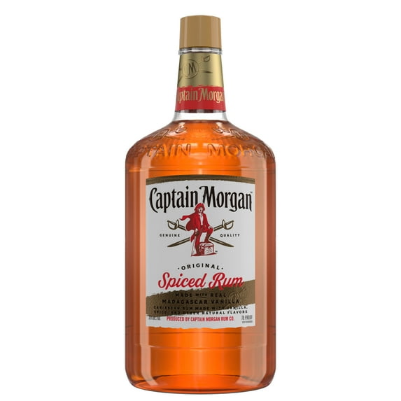 Captain Morgan Original Spiced Rum, 1.75 L Bottle, 35% ABV