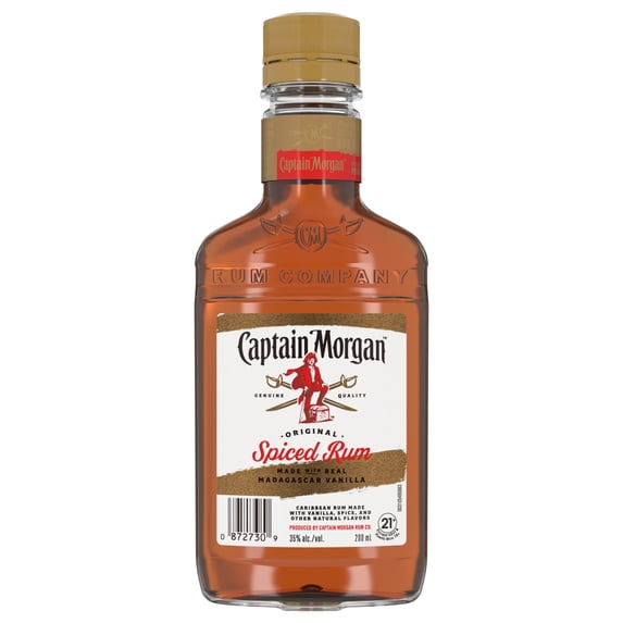 Captain Morgan Original Spiced Rum, 200 ml Bottle, 35% ABV