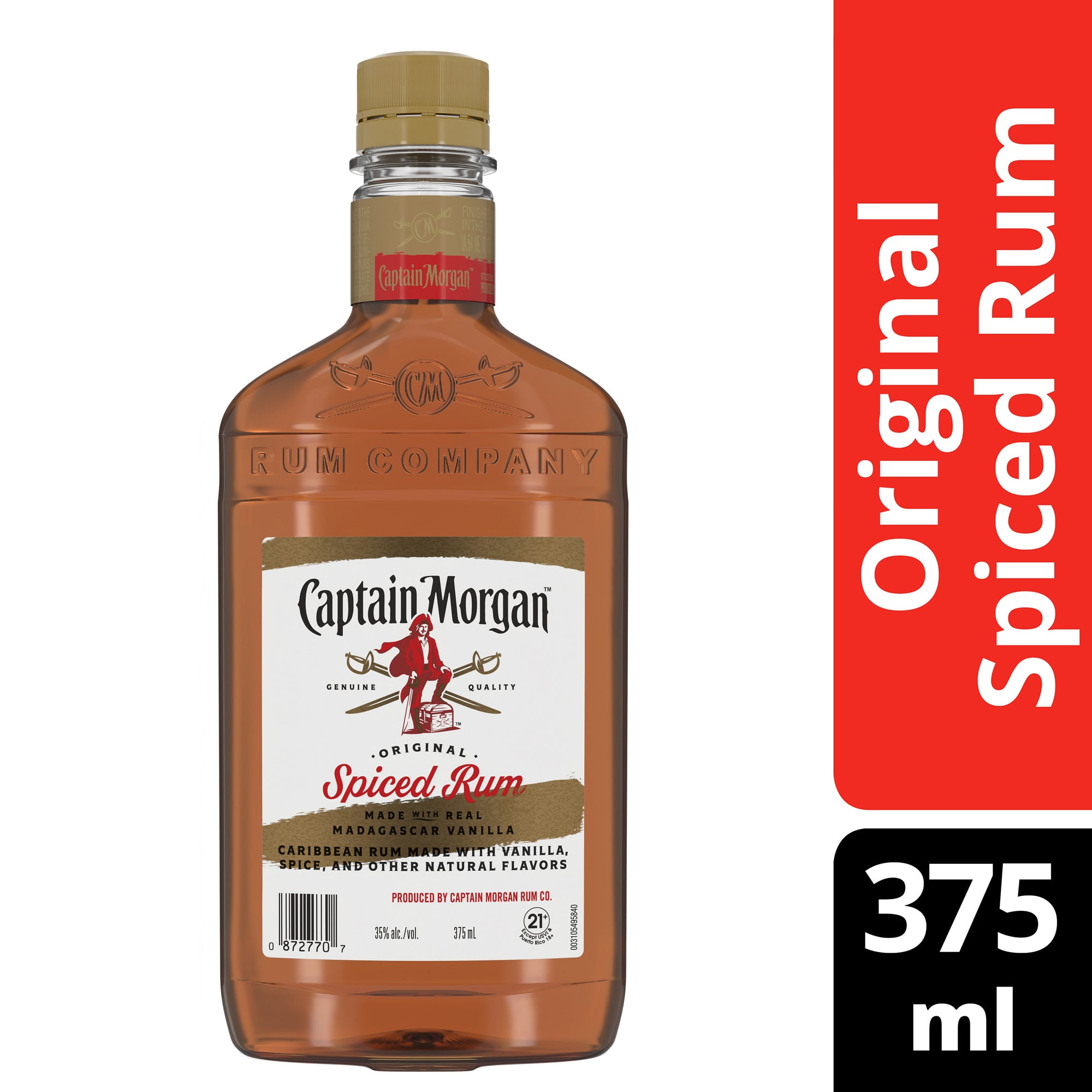 Captain Original Spiced Rum (Made with Real Madagascar Vanilla