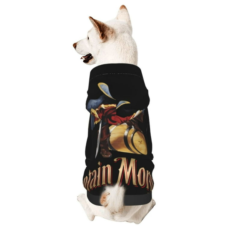 Captain Morgan Pet Dog Costume Hoodie Sweatshirt for Fall and Winter Cozy Pet Clothes for Outdoor Activities Walmart