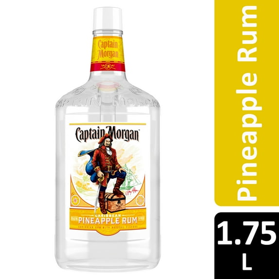 Captain Morgan Pineapple Rum, 1.75 L Bottle, 35% ABV