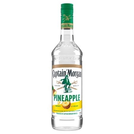 Captain Morgan Caribbean Pineapple Flavored Rum, 750 ml Bottle, 35.0% ABV
