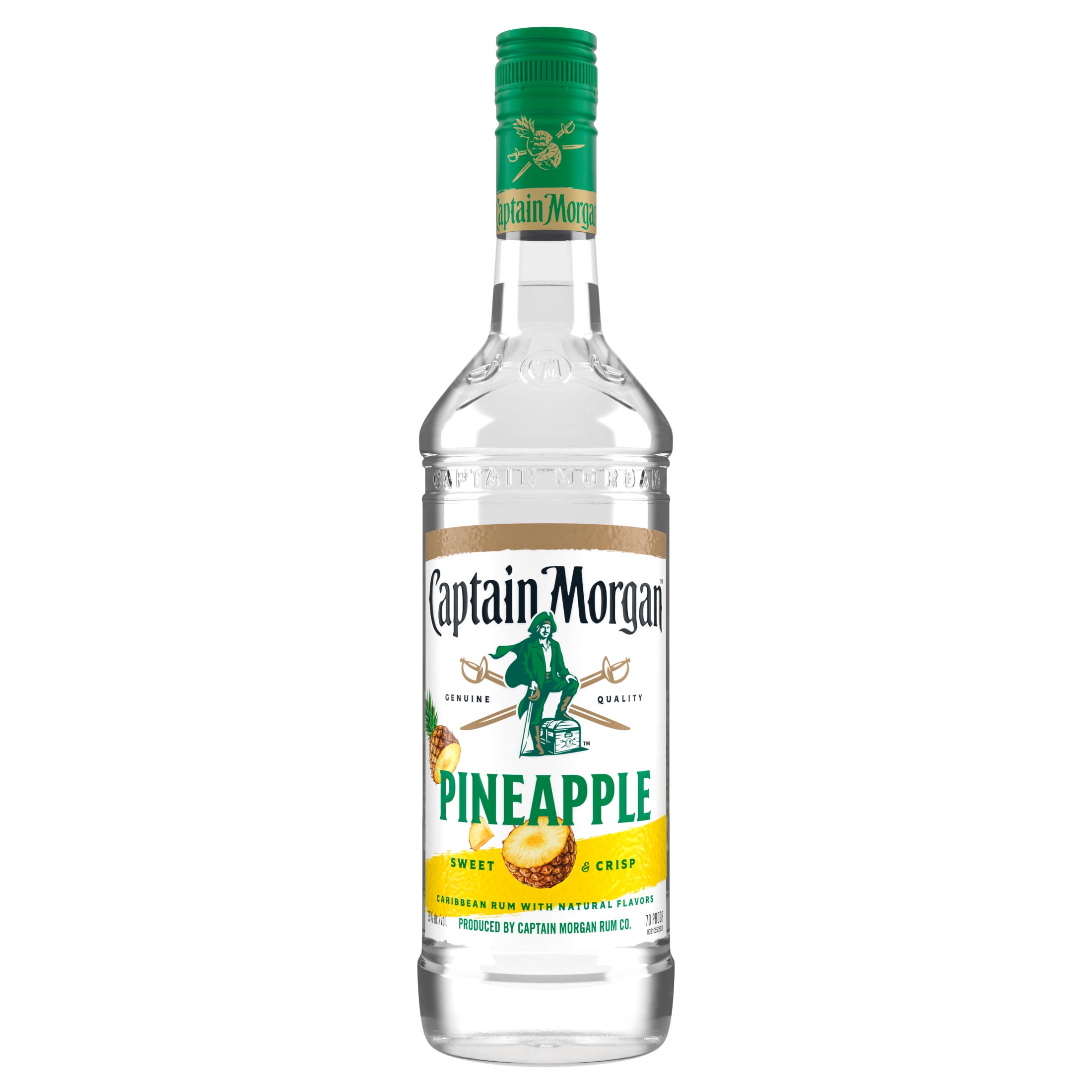 Captain Morgan Pineapple Rum, 750 ml Bottle, 35% ABV - Walmart.com