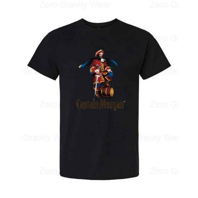 T-shirt Captain Morgan – Rhum épicé – Taille L – Gris – Occasion état Correct
