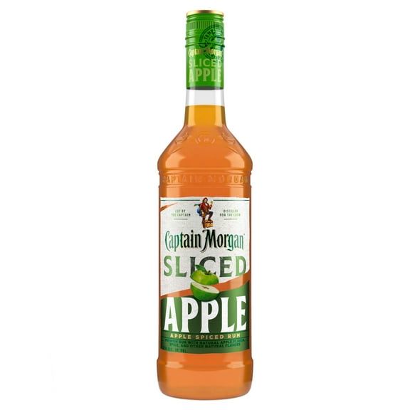 Captain Morgan Sliced Apple Spiced Rum, 750 ml Bottle, 35% ABV