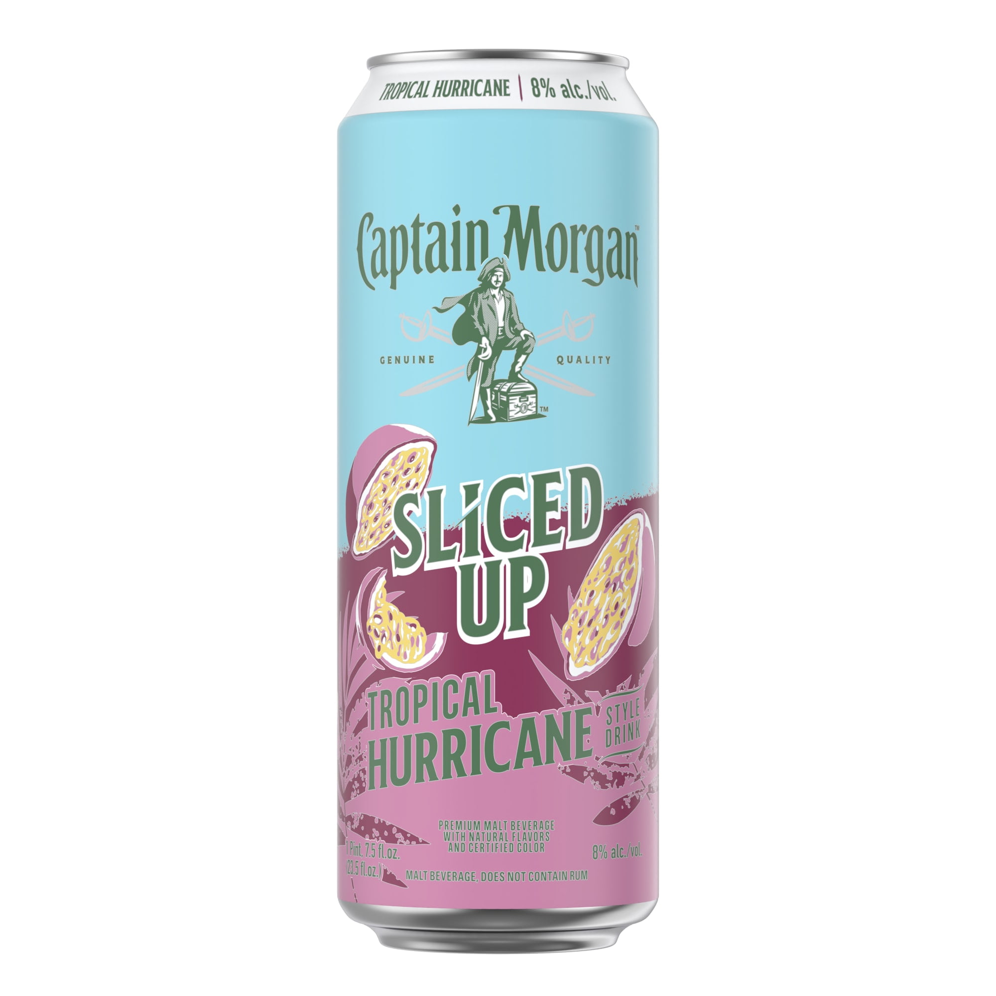 洋楽 HUrricane / terms&deff nish'n(s) Captain Morgan Sliced Up Tropical Hurricane, Single Serve, 23.5 fl