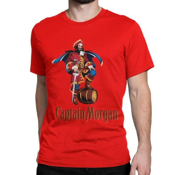 Captain Morgan T Shirts Men Women 100% Cotton Vintage T-Shirt O Neck Tees Short Sleeve Tops Summer