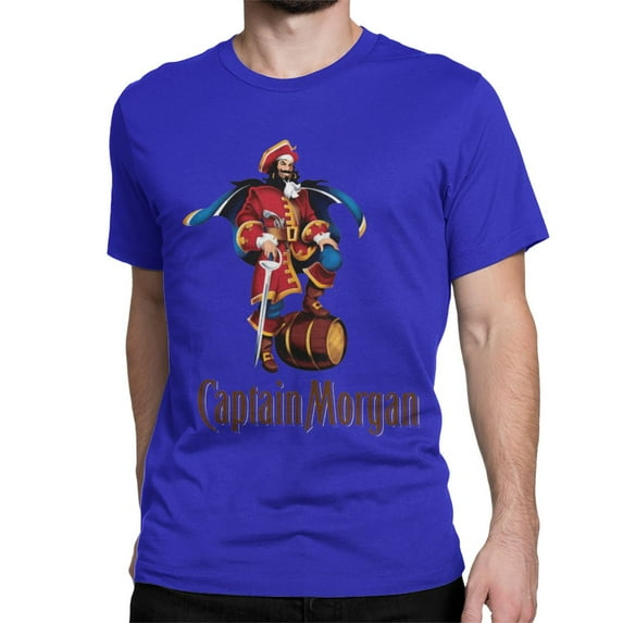 Captain Morgan T Shirts Men Women 100% Cotton Vintage T-Shirt O Neck Tees Short Sleeve Tops Summer