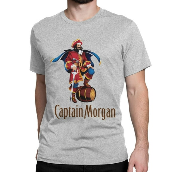 Captain Morgan T Shirts Men Women 100% Cotton Vintage T-Shirt O Neck Tees Short Sleeve Tops Summer