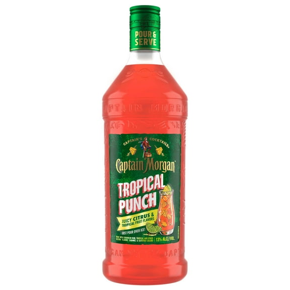 Captain Morgan Tropical Punch, 1.75 L Bottle, 13% ABV