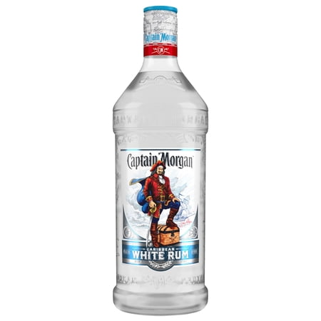 Captain Morgan White Rum, 1.75 L PET Bottle, 40% ABV