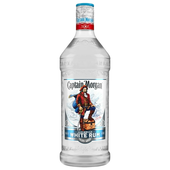 Captain Morgan White Rum, 1.75 L PET Bottle, 40% ABV
