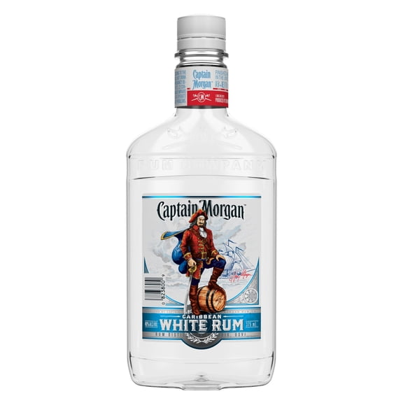 Captain Morgan White Rum, 375 ml Bottle, 40% ABV