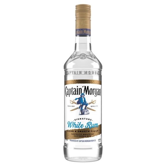 Captain Morgan White Rum, 750 mL, 40% ABV