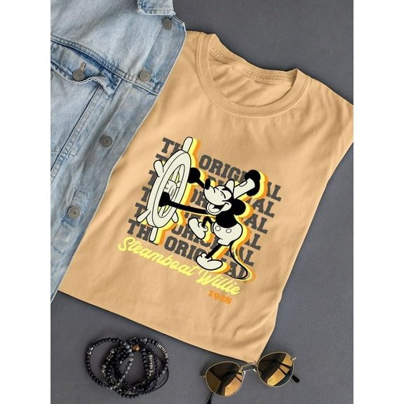 Captain Mouse 1928 Cartoon T-shirt Color Men's -SmartPrintsInk Designs