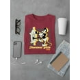 thumbnail image 1 of Captain Mouse 1928 Cartoon T-shirt Color Men's -SmartPrintsInk Designs, 1 of 4