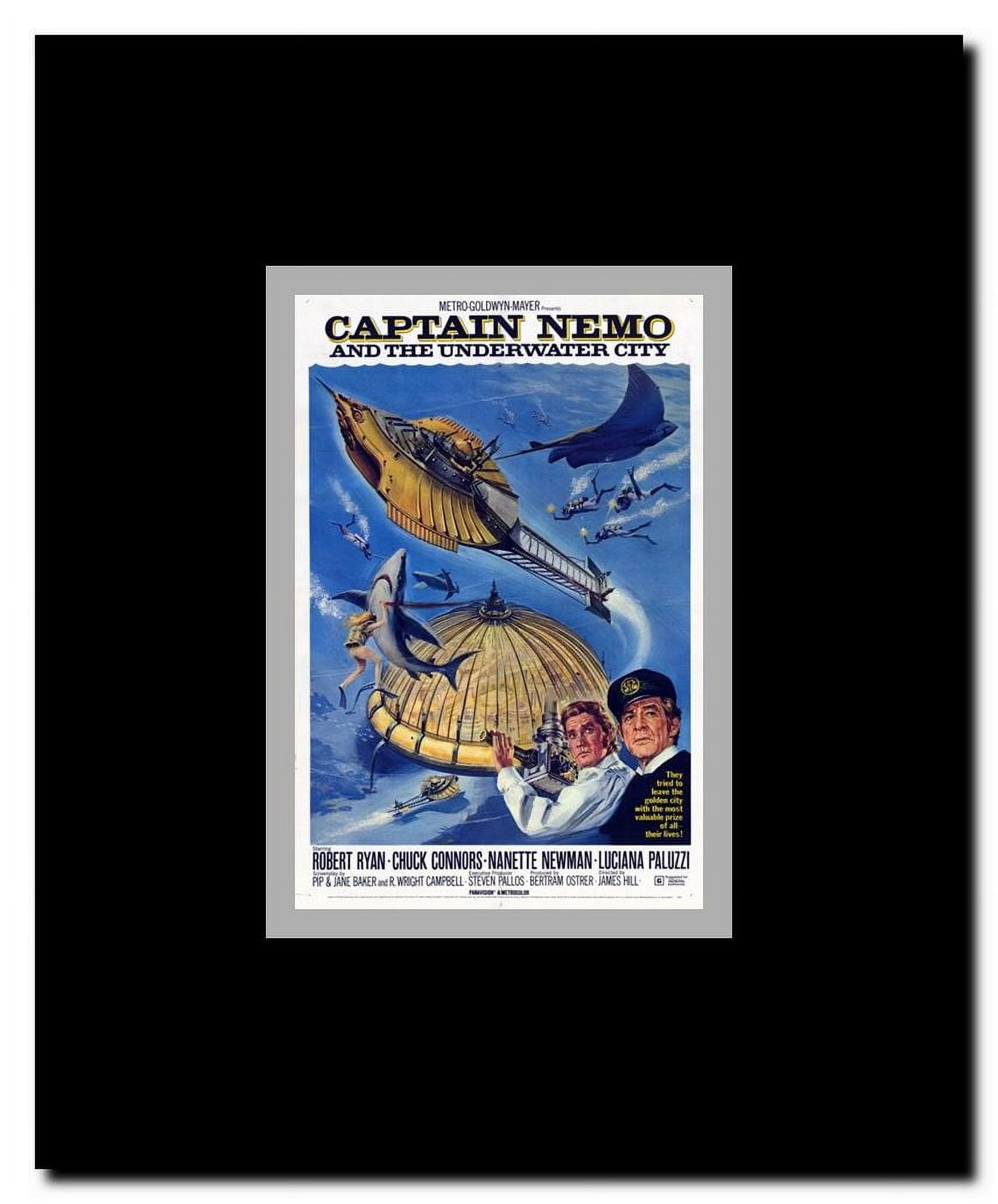 Captain Nemo and the Underwater City Framed Movie Poster