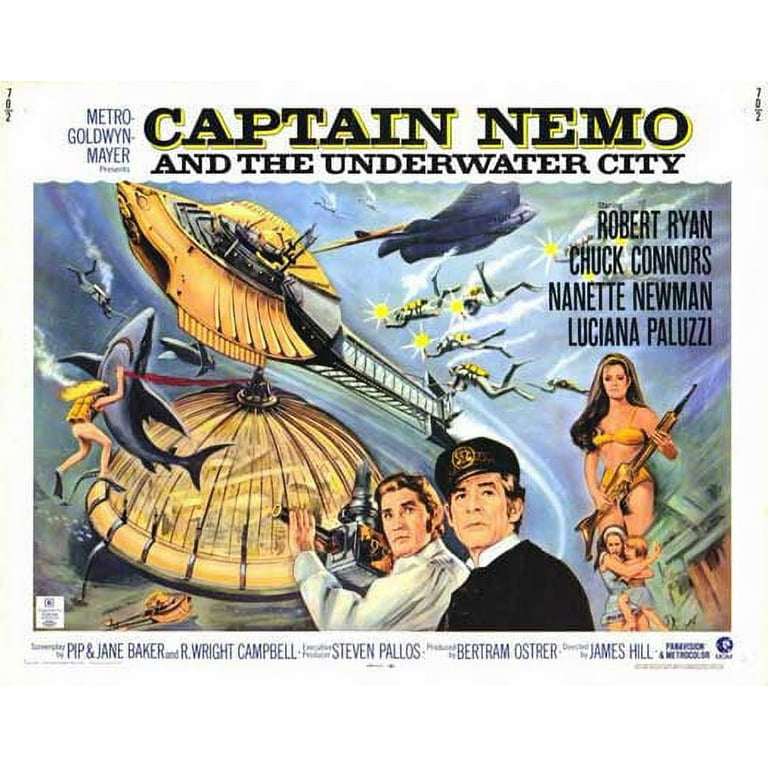 ネモ船長と海底都市 USオリジナル映画ポスター Captain Nemo and the Underwater City - movie POSTER (Style A