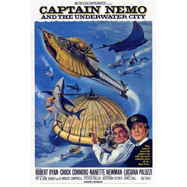 ネモ船長と海底都市 USオリジナル映画ポスター Captain Nemo