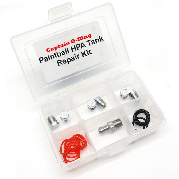 Captain O-Ring Paintball Tank Repair Kit Burst Disks, Fill Nipple, Tank O-Rings, etc
