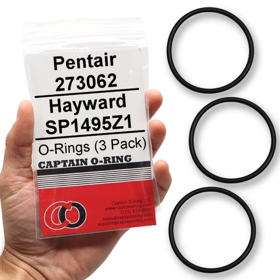 Captain O-Ring Replacement 273062 / SP1495Z1 Union O-Rings for Pentair, Hayward, Jacuzzi, Waterway and More 3 Pack