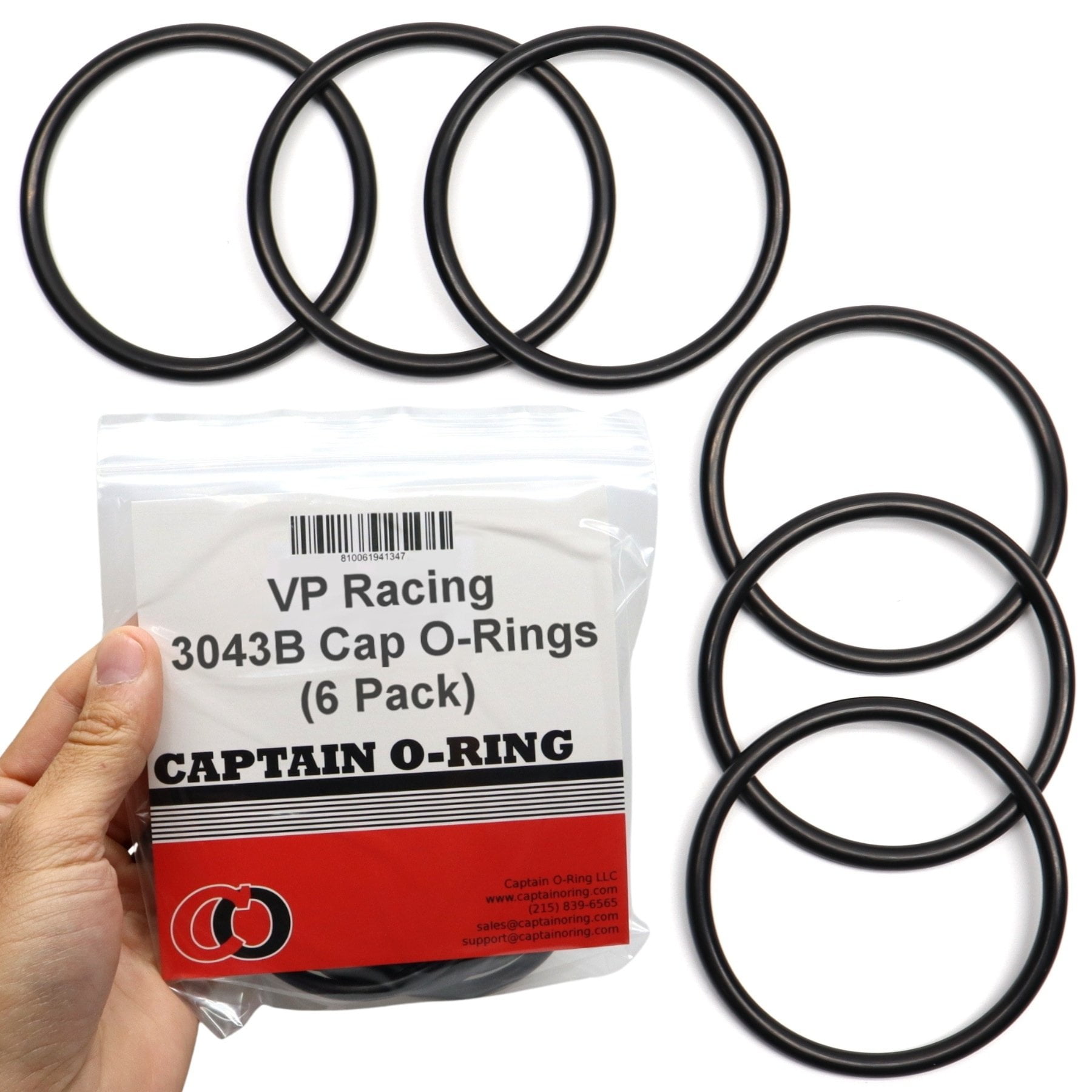 Captain O-Ring Replacement 3043B O-Rings for VP Racing Fuels 3042