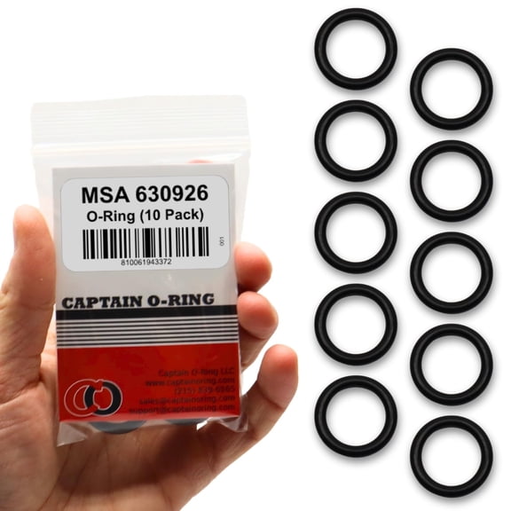 Captain O-Ring Replacement 630926 O-Rings for MSA 4500psi SCBA Tanks 10 Pack